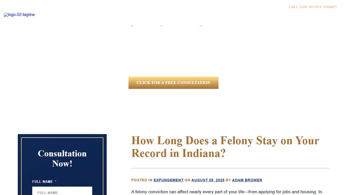 How Long Does a Felony Stay on Your Record in Indiana?